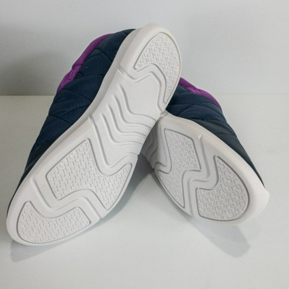 London Fog Kelsie Quilted Slip-on Sneakers Navy -6 - Picture 5 of 6